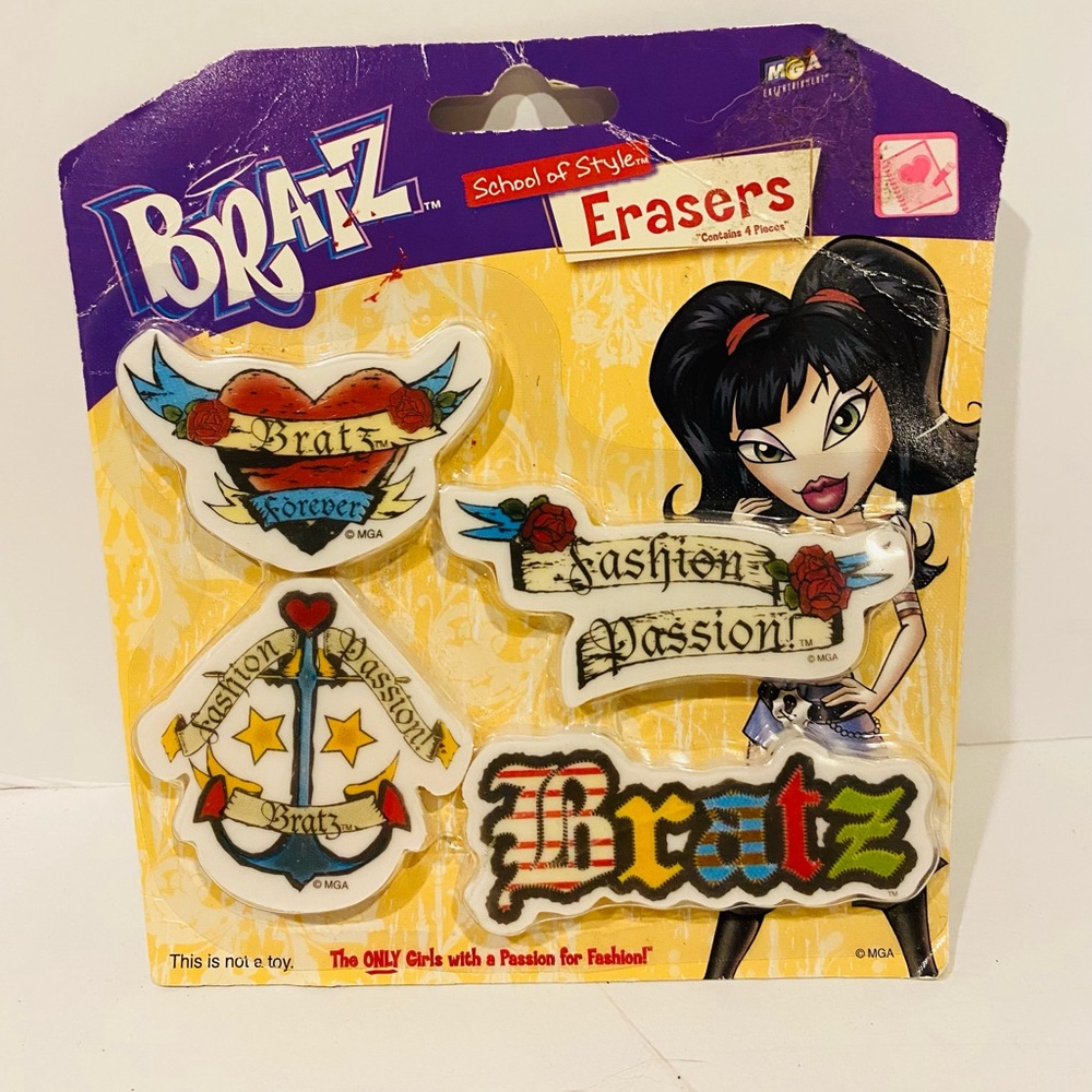 Bratz Dolls New In Box Fashion Passion Erasers School Of Style